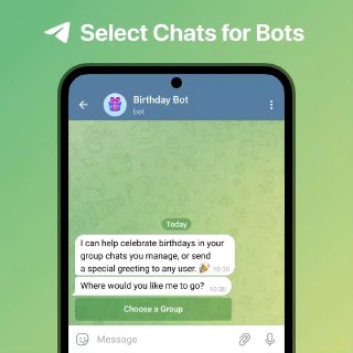 Chats für Bots auswählen