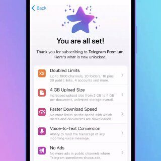 Límites duplicados. Con Telegram Premium tienes límites incrementados para casi todo en la app.S...