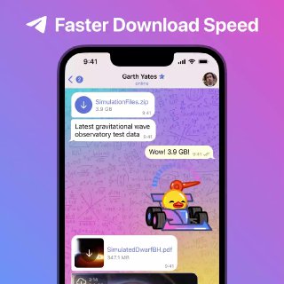 Telegram Premium mengizinkan Anda mengunduh dengan kecepatan pengunduhan tercepat yang mungkin