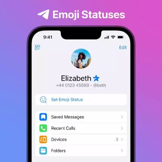 Status Emoji. Tunjukkan yang sedang Anda lakukan dengan Telegram Premium