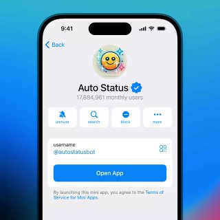 Mini app: impostazione dello stato emoji