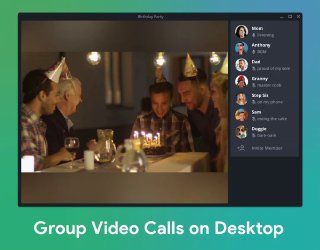 Videochamadas em Grupo no Desktop