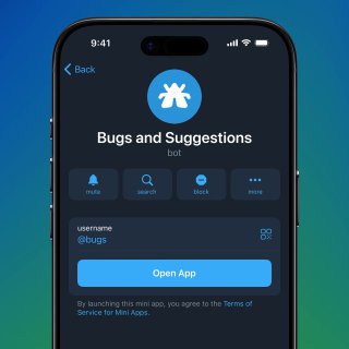Miniapp de Bugs e Sugestões. Qualquer pessoa pode rapidamente informar bugs ou sugerir recursos